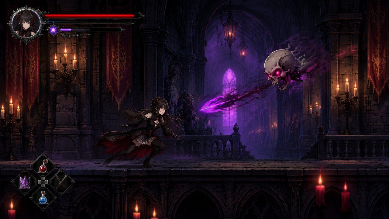 哥特少女勇闯恶魔城2 任务推进 画面 4